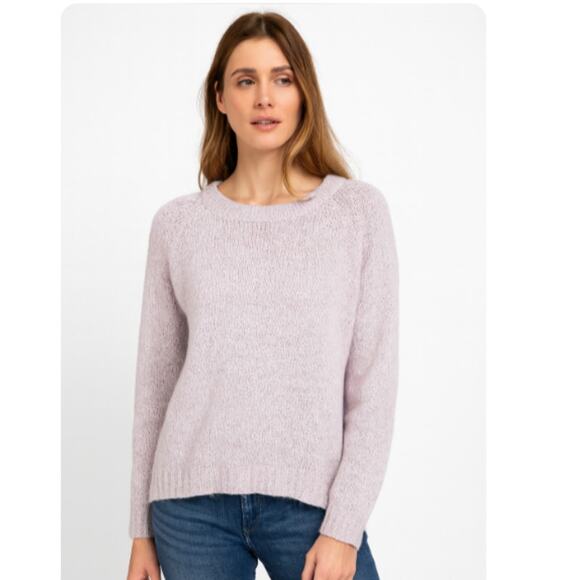 Treasure & Bond x Something Navy SZ L Wool Alpaca Blend Sweater Lilac Blush NWT - Picture 1 of 6